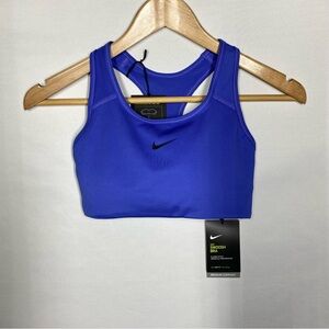 NWT Nike Swoosh Padded Sports Bra in Purple. Classic Style. XS